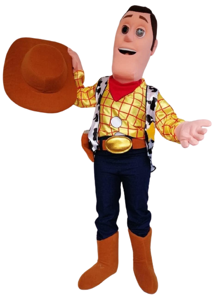 Mascotte Woody le cow boy de toy story déguisement costume en location