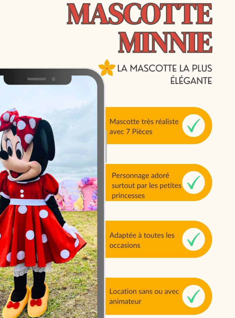 "Quatre avantages de la mascotte Minnie pour vos événements.