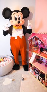 Location ,mascotte Mickey mouse pour une fête de famille