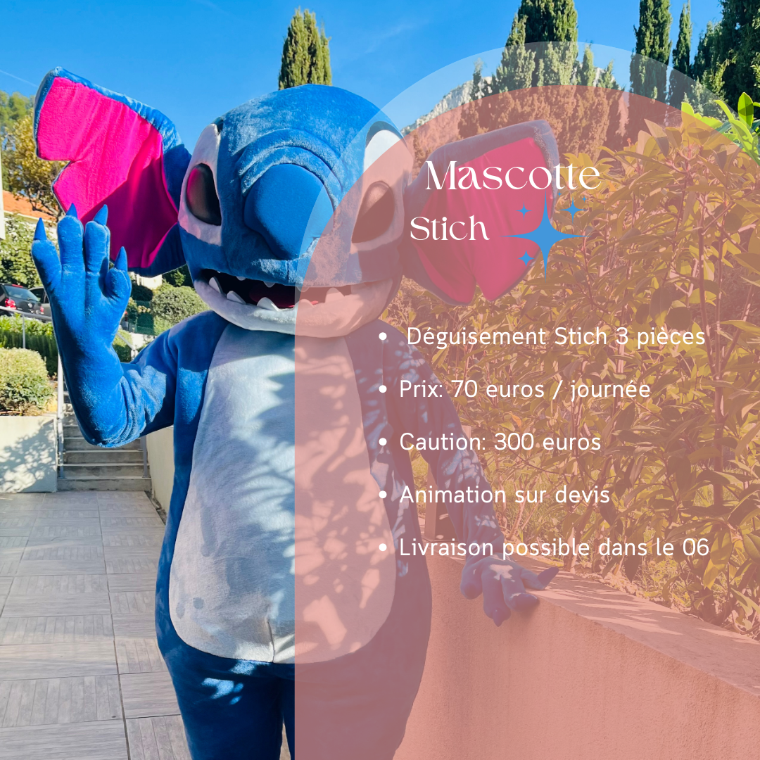 Mascotte Stich en location