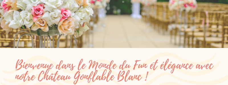 Bienvenue dans le Monde du Fun et élégance avec notre Château Gonflable Blanc !